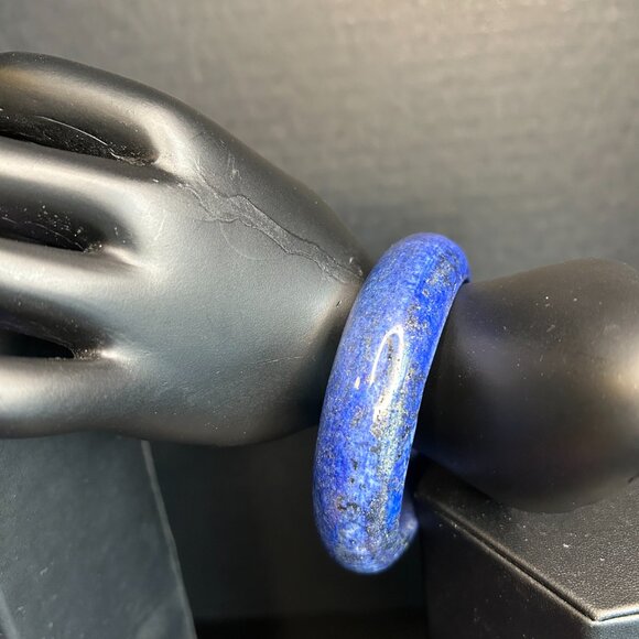 Beautiful stone / Jade blue-purple bracelet - Picture 3 of 3